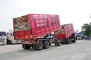 สิบล้อดั้มพ์ พ่วงเเม่-ลูก ISUZU FXZ 360 แรงม้า ปี 2565 (2591)(2592)