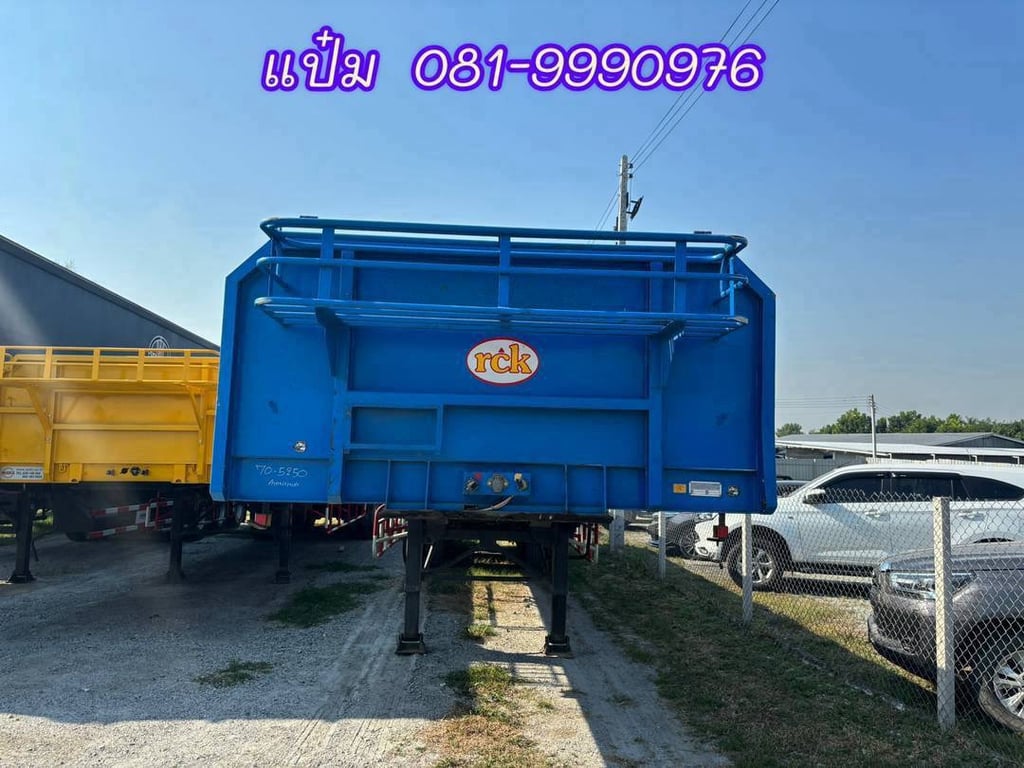 🚚หางพื้นเรียบสามเพลา  อู่  RCK  ปี 2565 (5250)