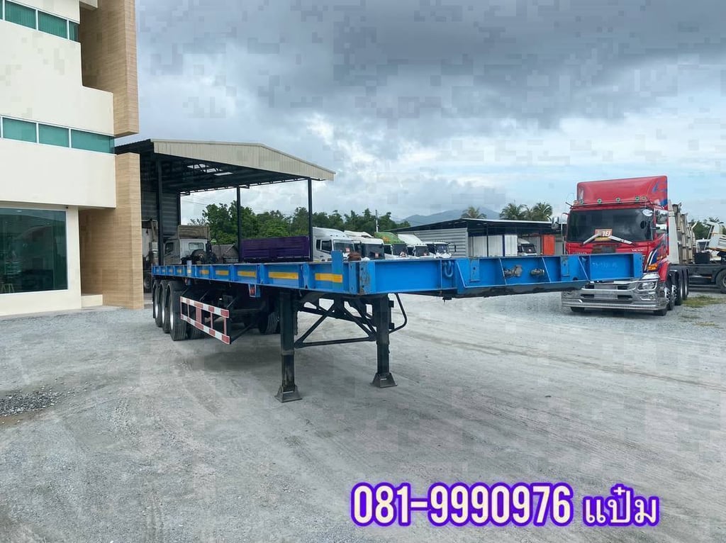 🚚 หางพื้นเรียบ ปี 2564 อู่ เสรีชัยพัฒนา ใส่ตู้ 40 ฟุต ราคา 420,000.-(4380) 🚚 หางพื้นเรียบ ปี 2564 อู่ เสรีชัยพัฒนา ใส่ตู้ 40 ฟุต ราคา 420,000.-(4380)
