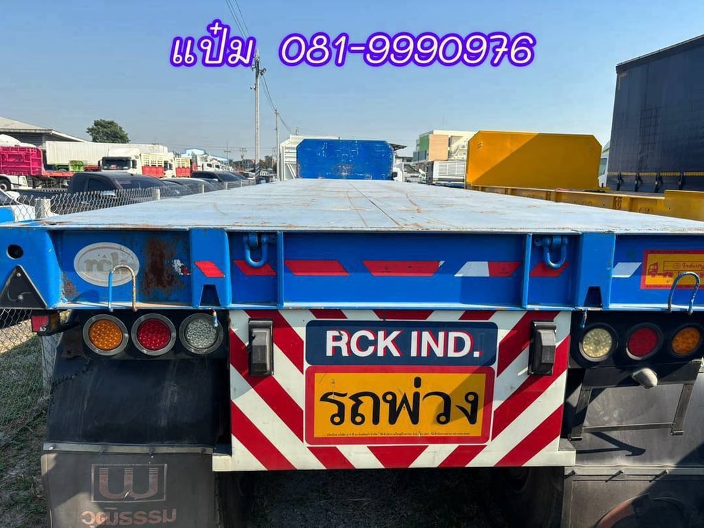🚚หางพื้นเรียบสามเพลา  อู่  RCK  ปี 2565 (5250)