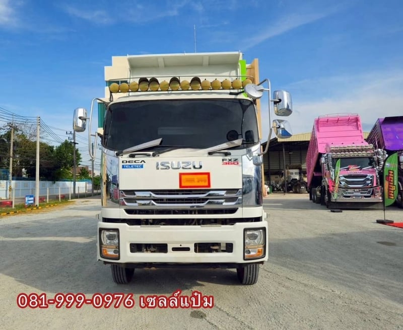 🚚สิบล้อดั้มพ์ พ่วงเเม่ลูก ISUZU FXZ  360  ปี 65 Sาคา 3,190,000.-(9575)(9576) .