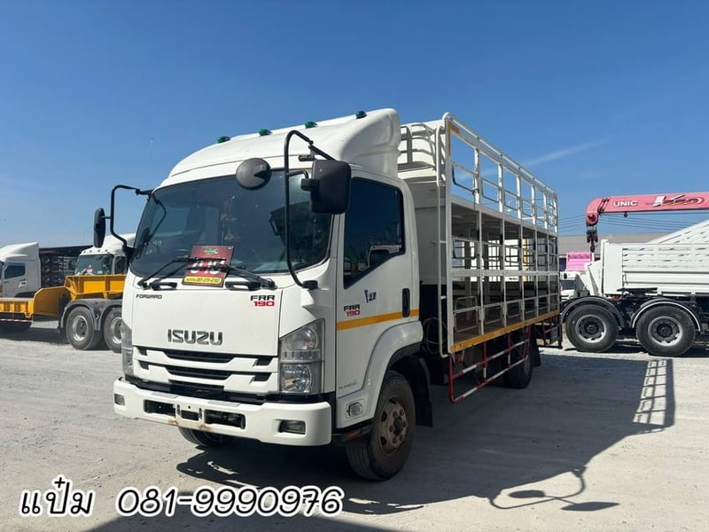 ISUZU FRR 190แรงม้า รถบรรทุก 6ล้อ กระบะเหล็ก ปี2021