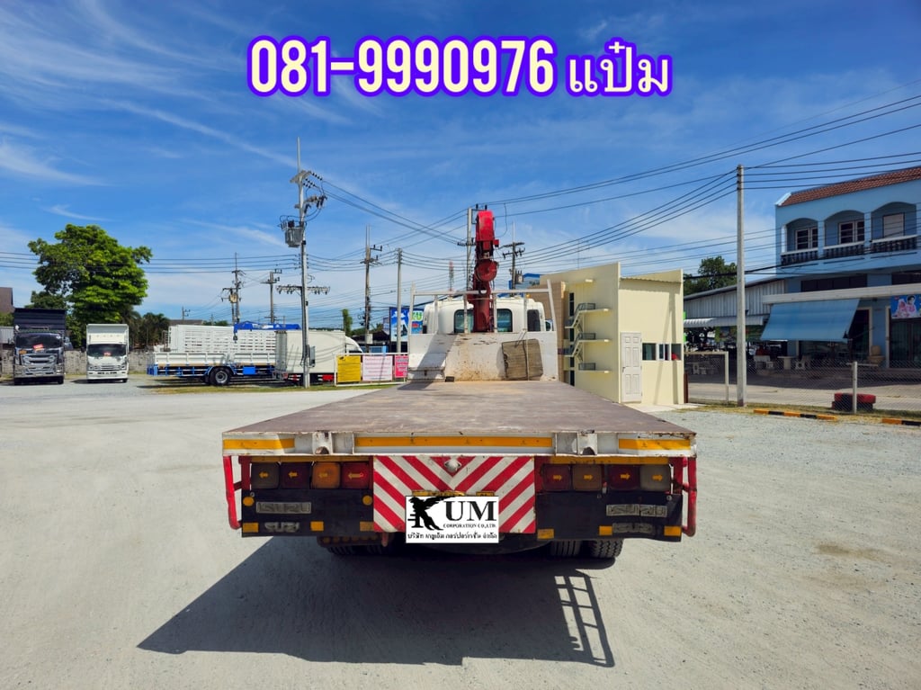 ISUZU FVM 240แรงม้า รถบรรทุก 10ล้อ กระบะเหล็กติดเครน ปี2013 เลขไมล์ 300,000 กม. ISUZU FVM 240แรงม้า รถบรรทุก 10ล้อ กระบะเหล็กติดเครน ปี2013 เลขไมล์ 300,000 กม.