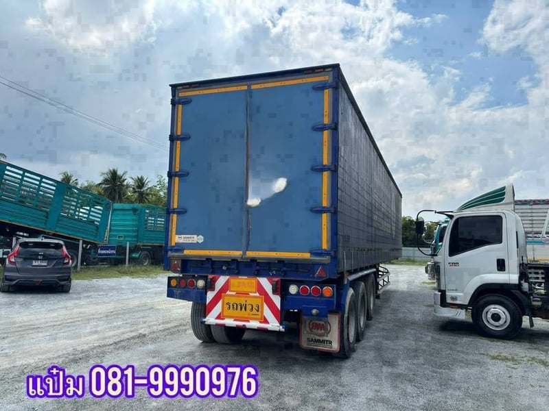 🚚 หางตู้ผ้าใบ ปี 2565 อู่สามมิตร สามเพลา (0160)