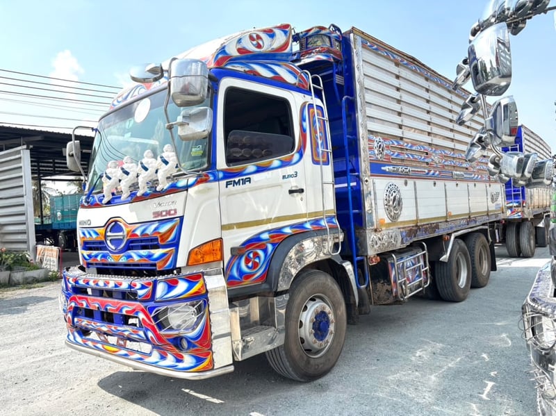 สิบล้อดั้มพ์ พ่วงเเม่-ลูก HINO  FM1A 344 แรงม้า ปี 2561 (3362)(3363)