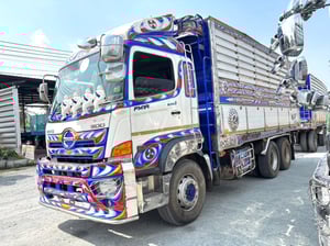 สิบล้อดั้มพ์ พ่วงเเม่-ลูก HINO  FM1A 344 แรงม้า ปี 2561 (3362)(3363)