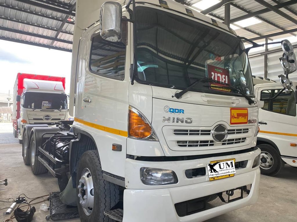 (4986)HINO FM1A 344แรงม้า รถบรรทุก หัวลาก 10ล้อ หัวลาก เฉพาะหัว ปี2013 เลขไมล์ 500,000 กม.