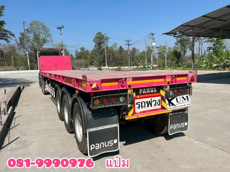 🚛หางพื้นเรียบ สามเพลา อู่พนัส   ปี 2565 Sาคา  400,000.-(2254)