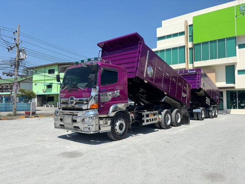 สิบล้อดั้มพ์ พ่วงเเม่-ลูก  FM2P 380  แรง ปี 2565 ยางใหม่ 10 เส้น Sาคา  2,820,000.-(2089)(2090)