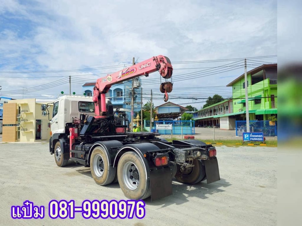 🚚สิบล้อหัวลากติดเครน  ปี 2562 HINO  FM1A  344 แรงม้า ราคา  1,890,000.-(0293)