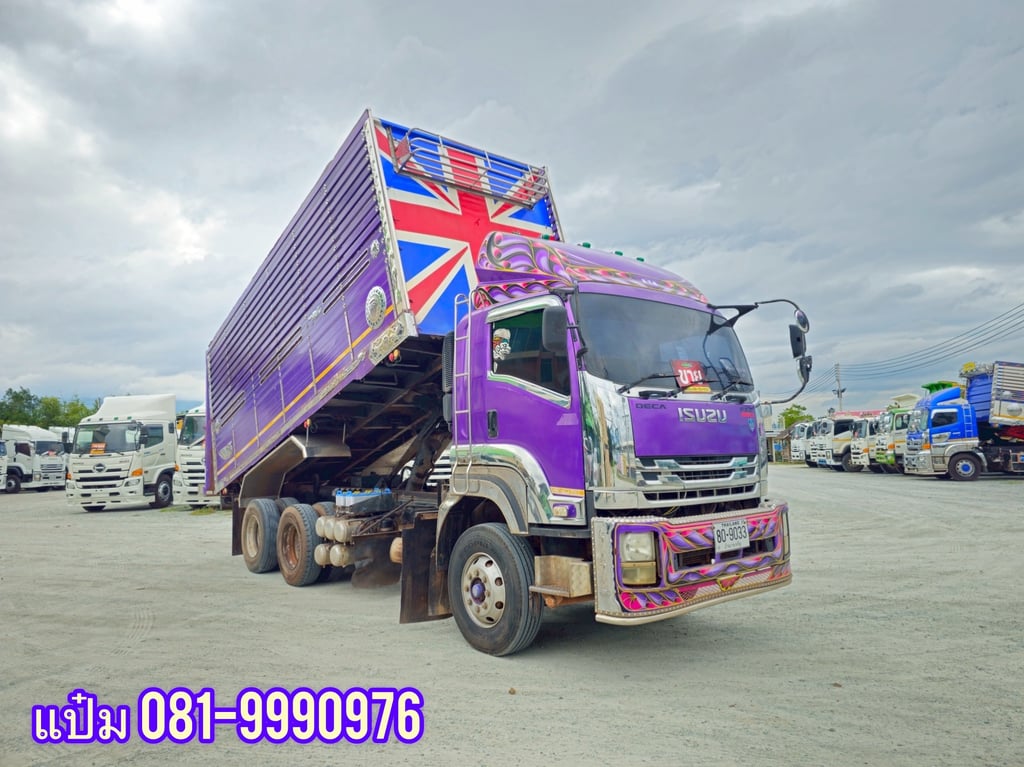 🚌สิบล้อดั้มพ์เกษตร ปี 2554 ISUZU  FXZ  360  แรงม้า ราคา  1,220,000.-(9033)