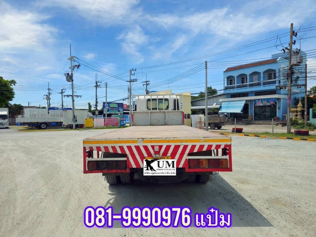 🚚สิบล้อพื้นเรียบ  ปี 2555  ISUZU  FVM 240  แรงม้า  ราคา 1,080,000.-(5844)