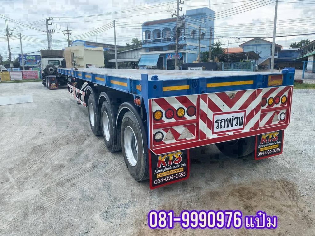🚚 หางพื้นเรียบ ปี 2564 อู่ เสรีชัยพัฒนา ใส่ตู้ 40 ฟุต ราคา 420,000.-(4380) 🚚 หางพื้นเรียบ ปี 2564 อู่ เสรีชัยพัฒนา ใส่ตู้ 40 ฟุต ราคา 420,000.-(4380)