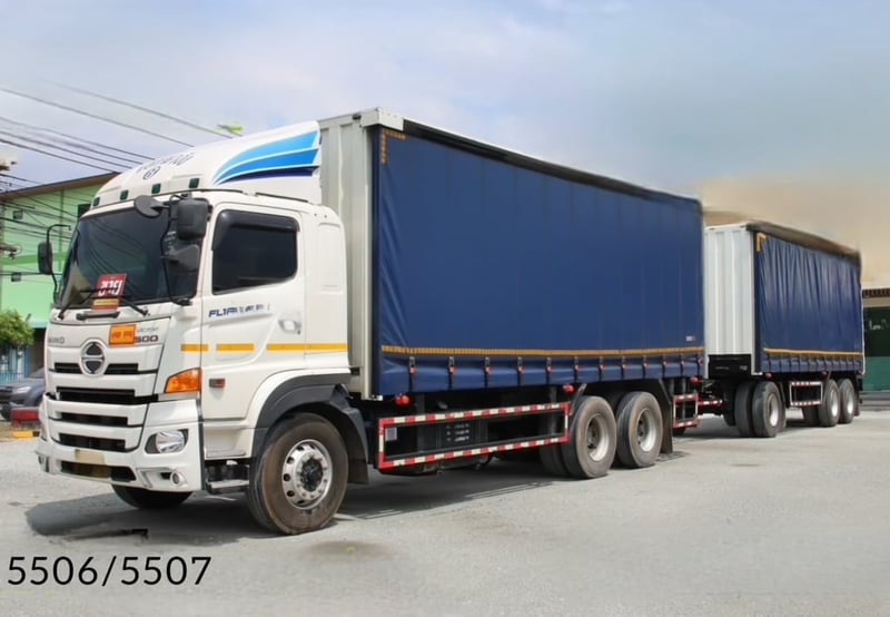 สิบล้อตู้ผ้าใบเปิดข้าง HINO FL1A 344 แรงม้า ปี 67 (5506,5507) สิบล้อตู้ผ้าใบเปิดข้าง HINO FL1A 344 แรงม้า ปี 67 (5506,5507)