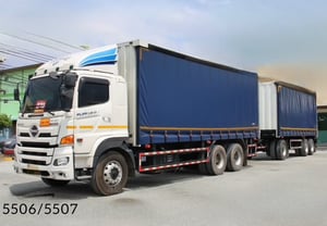 สิบล้อตู้ผ้าใบเปิดข้าง HINO FL1A 344 แรงม้า ปี 67 (5506,5507) สิบล้อตู้ผ้าใบเปิดข้าง HINO FL1A 344 แรงม้า ปี 67 (5506,5507)