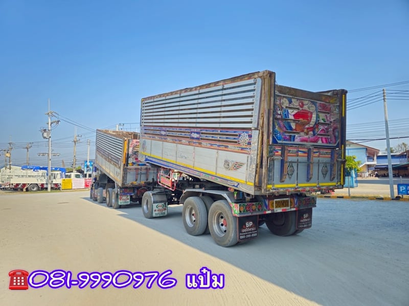 สิบสองล้อดั้มพ์ พ่วงเเม่ลูก **** เพียง 1,690,000 .-****  ISUZU FYH 360 แรงม้า ปี 57 ทั้งเเม่ลูก รถโรงสี ดูเเลตามระยะ มือเดียวป้ายแดง ไม่มีชนหนัก สิบสองล้อเเท้  (2486)(2485)