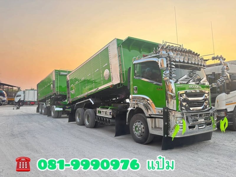 🚚สิบล้อดั้มพ์  พ่วงเเม่ลูก ปี 2565 ISUZU FXZ  360 แรงม้า Sาคา  2,870,000.-(2868)(2869)