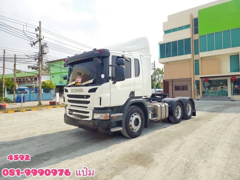 📢ปล่อย หัวลากสเเกนเนีย ซีรีส์ P เอายางใหม่ ไป 10 เส้น พร้อม Sาคาตัด!!  🚛SCANIA  P360  ปี 2560 Sาคา 1,220,000.-(4592) ☎️ 081-9990976 แป๋ม  #หัวลากยุโรป #เงินสดรวมVatแล้ว #สิบล้อหัวลากมือสอง #รถเทรลเลอร์ #หัวลากมือสอง #จัดไฟแนนซ์ได้