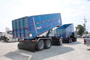 สิบล้อดั้มพ์ พ่วงเเม่ลูก ปี 2564 HINO FM2P 380 เเรงม้า ยางใหม่ 10 เส้น Sาคา 2,910,000.-(2344)(TD35)