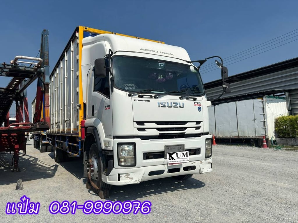 🚌หกล้อตู้ พ่วงเเม่ลูก ปี 60 ISUZU  FTR 240 เเรง  Sาคา  1,700,000.-(2244)(2245)