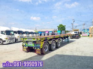 🚚 หางพื้นเรียบ สามเพลา ปี 61 อู่  เอส ที ยาว 12.4 เมตร Sาคา  280,000.-(9740)