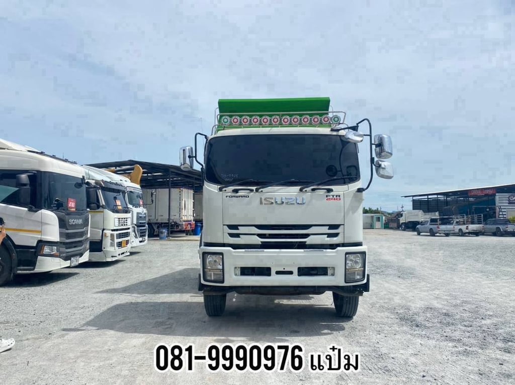 🚚หกล้อดั้มพ์ ISUZU FTR  240  แรง ปี 2565 ราคา  1,290,000.-(3565) 🛞เก็บสีกระบะใหม่