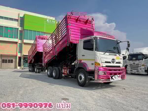 🚛สิบล้อดั้มพ์พ่วง ปี 2565 HINO  FM1A 344 เเรงม้า  Sาคา  2,740,000.-(0932)(0933)