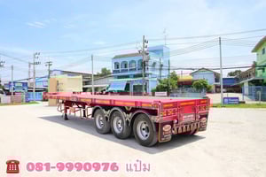 🚛หางพื้นเรียบ สามเพลา อู่เดอะซัน  ปี 2565  Sาคา  390,000.-(0736)
