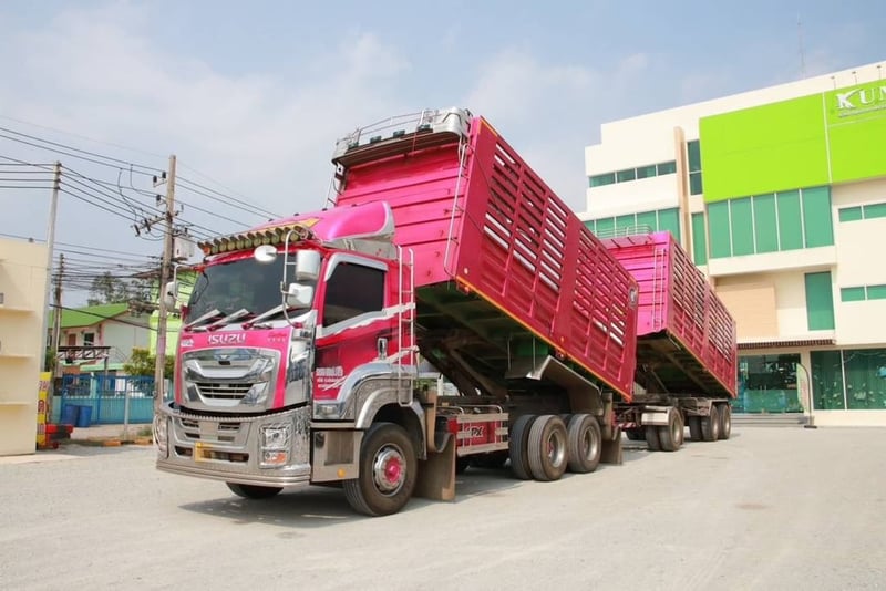 สิบล้อดั้มพ์ พ่วงเเม่-ลูก ISUZU FXZ 360 แรงม้า ปี 2565 (2591)(2592)