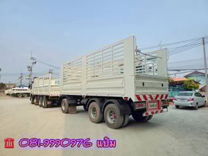 🚚สิบสองล้อคอกพ่วง ปี 2556 VOLVO  FM 440 เเรงม้า Sาคา 990,000.-(2894)(0735)