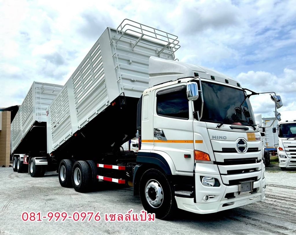 🚚สิบล้อดั้มพ์ แม่ลูก ปี 2566 HINO FM1A 344 แรงม้า Sาคา 3,070,000.-(7371)(9338 🚚สิบล้อดั้มพ์ แม่ลูก ปี 2566 HINO FM1A 344 แรงม้า Sาคา 3,070,000.-(7371)(9338