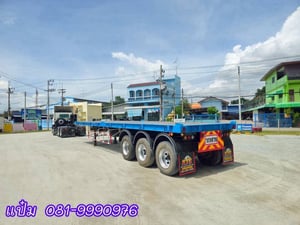 🚚 หางพื้นเรียบ สามเพลา ปี 65 อู่  วาฟา ยาว 12.4 เมตร Sาคา  490,000.-(8655)