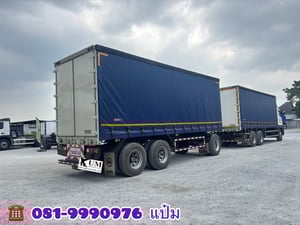🚚สิบล้อตู้ผ้าใบ พ่วงเเม่ลูก ปี 2567 HINO  FL1A 260 แรงม้า Sาคา  2,920,000.-(5506)(5507)