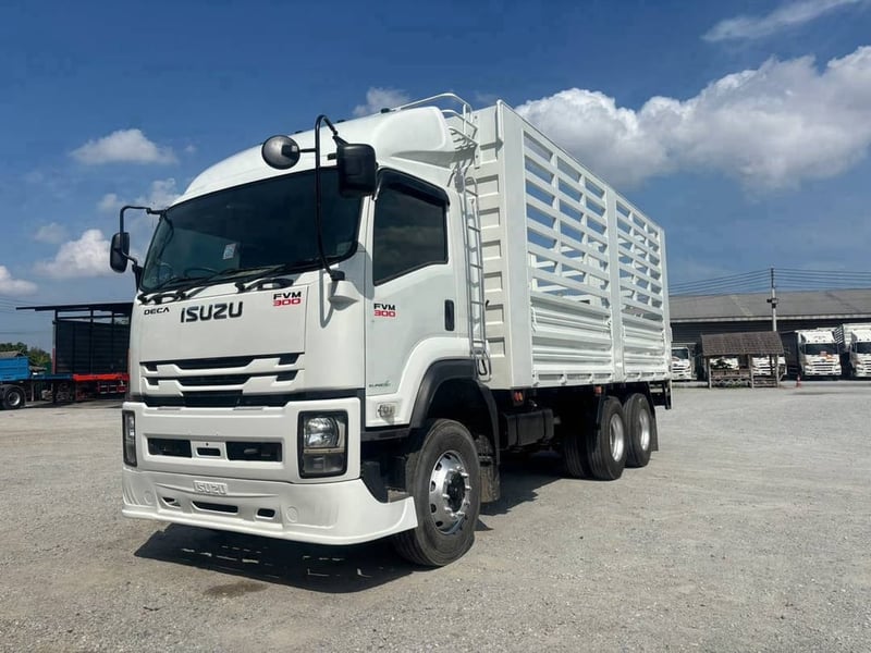 🔥 Vายด่วน! สิบล้อคอก เพลาเดียว พร้อมลุยงาน 🔥 🚛 ISUZU FVM 300 แรงม้า 📅 ปี 2563 ( 4490 )