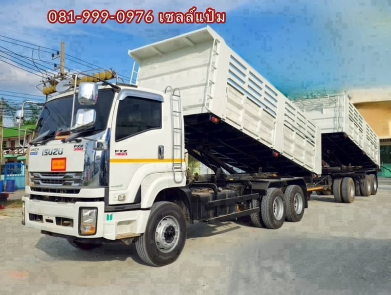 ISUZU FXz 360แรงม้า รถบรรทุก 10ล้อ พ่วงแม่ลูก ปี2022