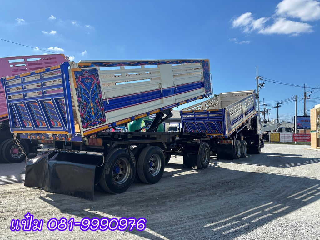 🚚สิบล้อพ่วงเเม่ลูก ปี 2561 HINO FM2P 380 เเรงม้า Sาคา  2,270,000.-(8844)(8845)