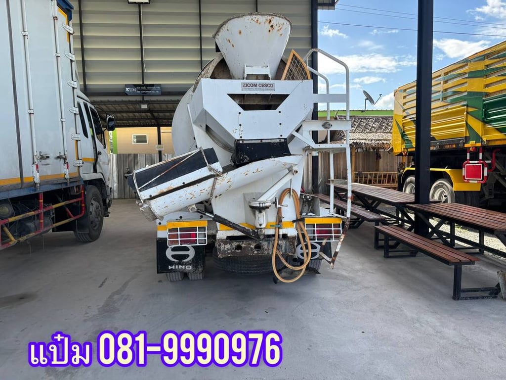 🚚หกล้อโม่ปูน  ปี 2555 HINO  XZU  150  แรงม้า ราคา  660,000.-(4973)