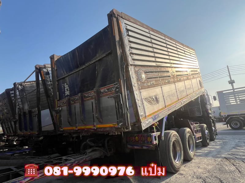 🚚ดั้มพ์พ่วงเกษตร ปี 2556 ISUZU  FYH 360 แรง Sาคา 1,670,000.-(2507)(2508)