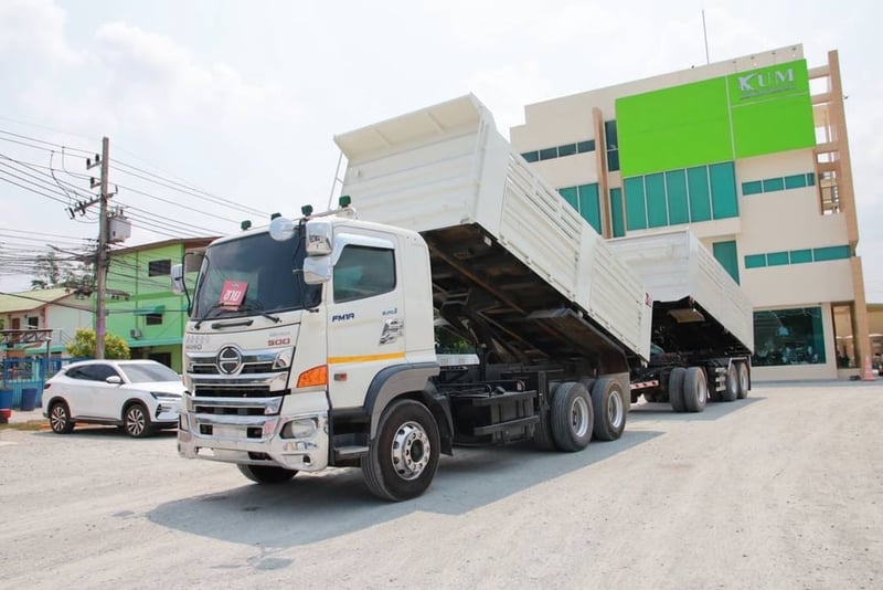 สิบล้อดั้มพ์พ่วง Hino FM1A  344 แรงม้า ปี 2560 (2539)