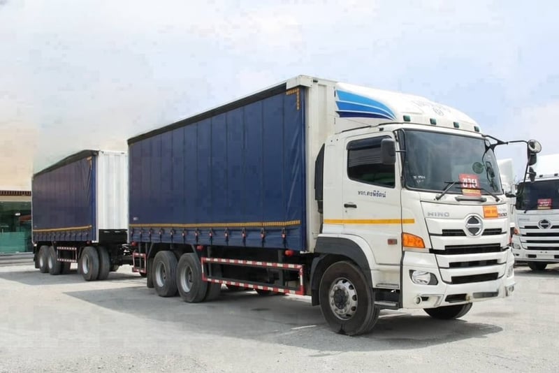 สิบล้อตู้ผ้าใบเปิดข้าง HINO FL1A 344 แรงม้า ปี 67  (5506,5507)