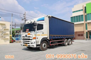 สิบล้อตู้ผ้าใบ   เพลาเดียว HINO FL1A 344 แรง ปี 67  (5506) 💴 2,180,000.-