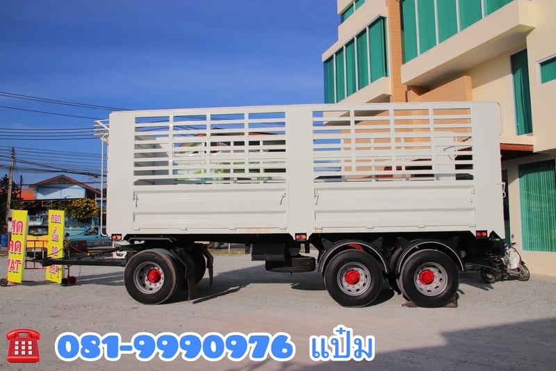 🚛หางคอกสามเพลา  ปี 2564 อู่เอสเคที  Sาคา 370,000.- (0735)