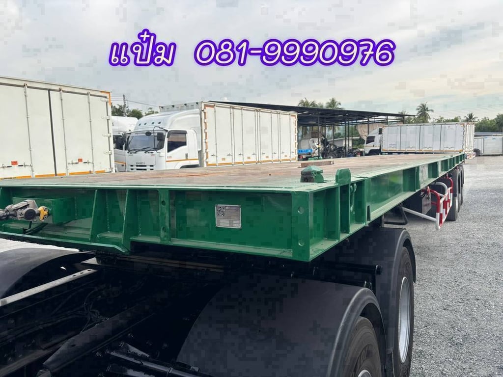 🚚 หางพื้นเรียบ ปี 2560 อู่ RCK ใส่ตู้ 40 ฟุต ราคา 300,000.-(6737) 🚚 หางพื้นเรียบ ปี 2560 อู่ RCK ใส่ตู้ 40 ฟุต ราคา 300,000.-(6737)