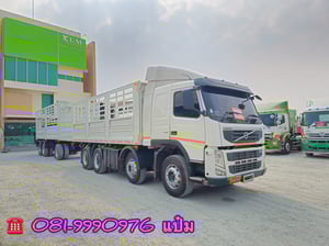 🚚สิบสองล้อคอกพ่วง ปี 2556 VOLVO  FM 440 เเรงม้า Sาคา 990,000.-(2894)(0735)
