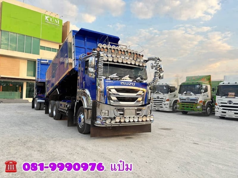 ☎️สิบล้อดั้มพ์ พ่วงเเม่ลูก ปี 66 ISUZU FXZ  360 แรงม้า Sาคา  2,850,000.-(5236)(5237)