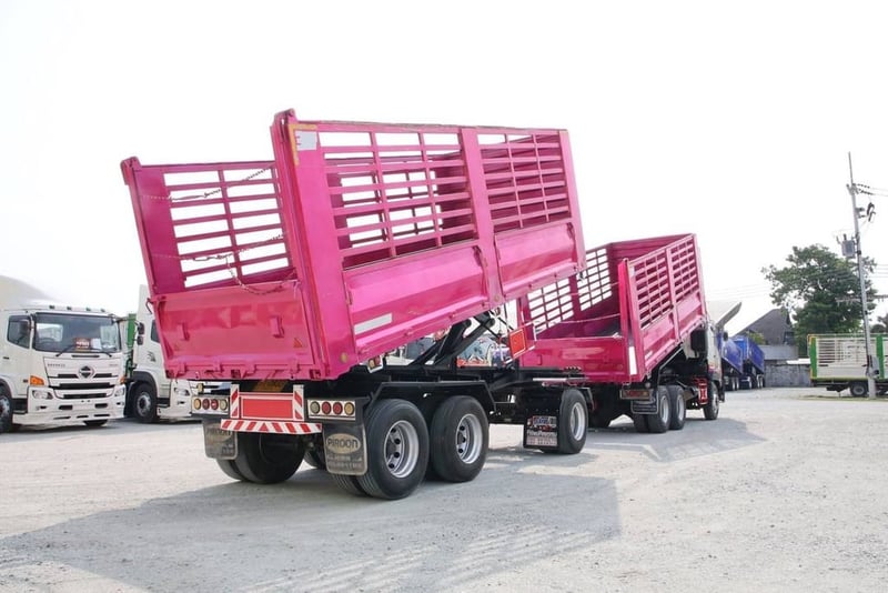 สิบล้อดั้มพ์ พ่วงเเม่ลูก ปี 2565 HINO  FM1A  344 เเรงม้า 