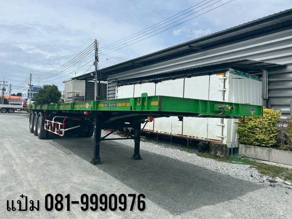 🚚 หางพื้นเรียบ ปี 2566 อู่ RCK ใส่ตู้ 40 ฟุต ราคา 410,000.-(5616) 🚚 หางพื้นเรียบ ปี 2566 อู่ RCK ใส่ตู้ 40 ฟุต ราคา 410,000.-(5616)