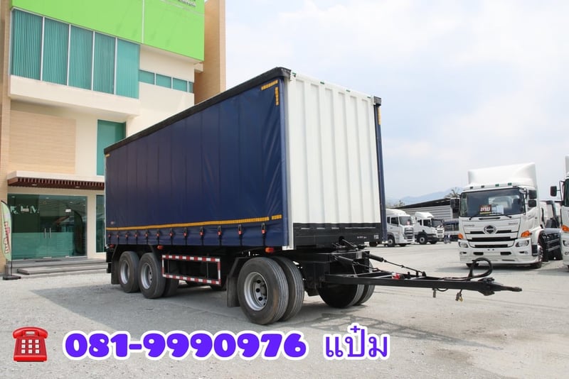🚚หางตู้ผ้าใบ ปี 2567 อู่สามมิตร  สามเพลา Sาคา  590,000.- (5507)