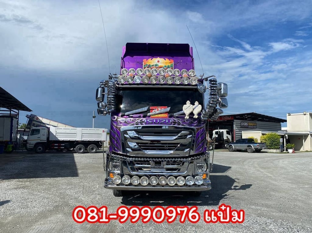 🚚สิบล้อดั้มพ์พ่วงเเม่ลูก  ปี 2565  ISUZU  FXZ 360 แรงม้า ราคา  3,330,000.-(9107)(9108)