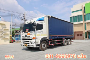 สิบล้อตู้ผ้าใบ   เพลาเดียว HINO FL1A 344 แรง ปี 67  (5506) 💴 2,180,000.-